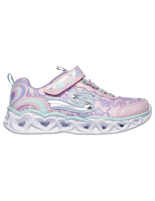 Tenis Skechers de niña 20180LLPMT Heart Lights en Liverpool