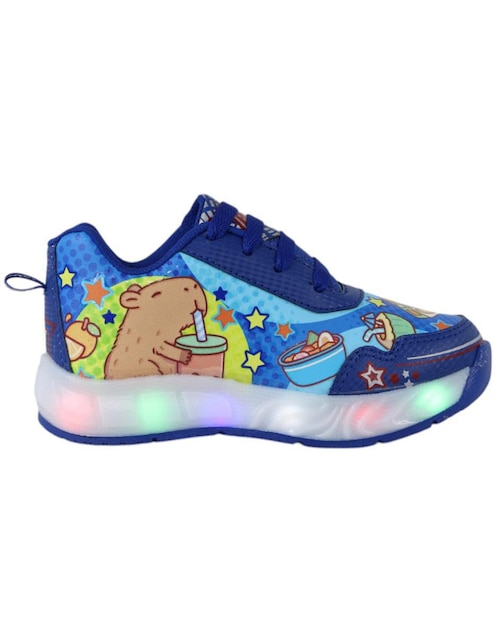 Tenis luz led para niña Capibara 1