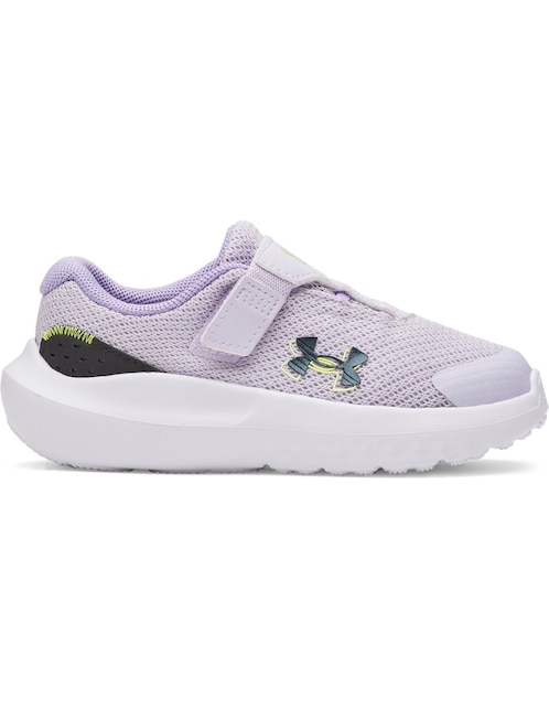 Tenis Ua Ginf Surge 4 Ac para correr Under Armour de niña