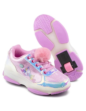 Tenis con ruedas Onix para niña Unicornio