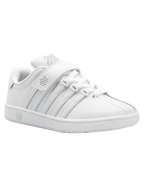 K-Swiss Classic VN Cuir Noir – Baskets Style Décontracté Pour Ado (taille 5, Neuves Sans Boîte)