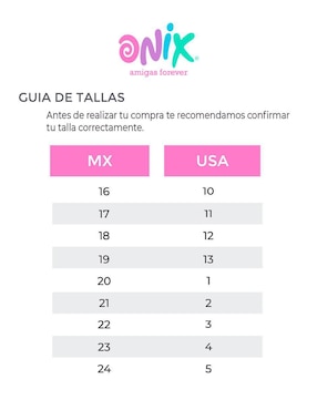 Tenis Onix para niña Unicornio