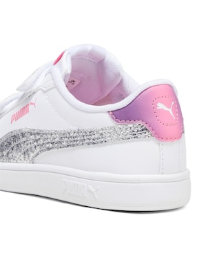 Tenis Puma Smash 30 L Star Glow de niña para entrenamiento