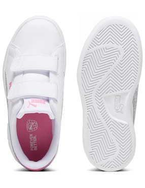 Tenis Puma Smash 30 L Star Glow de niña para entrenamiento