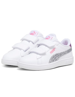 Tenis Puma Smash 30 L Star Glow de niña para entrenamiento