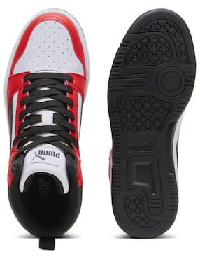 Tenis Puma Rebound V6 Mid Jr unisex para entrenamiento