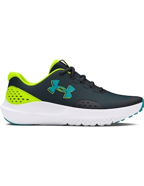 Tenis Under Armour Ua Bgs Surge 4blk De Niño Para Correr