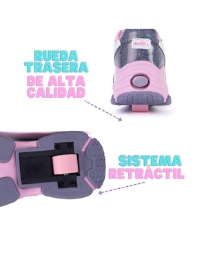 Tenis con ruedas Onix para niña Style Friends Roller