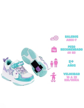 Tenis con ruedas Speed Roller para niña Style Mermaind Purple