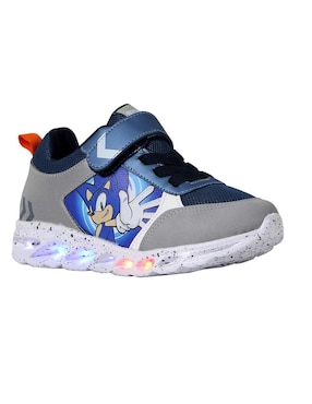 Tenis con luz Kuali Shoes para niño Sonic