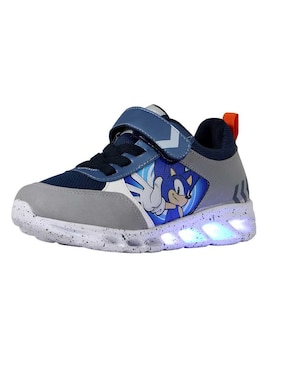 Tenis con luz Kuali Shoes para niño Sonic