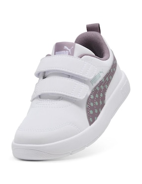 Tenis Puma Courtflex V3 Dotty de niña