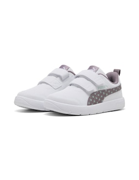 Tenis Puma Courtflex V3 Dotty de niña