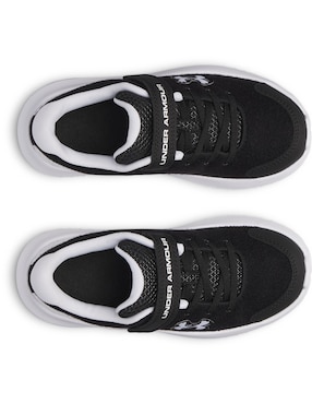 Tenis UA Surge 4 AC PatchesBLK para correr Under Armour de niño