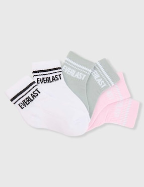 Set de calcetín Everlast para niña 3 pares