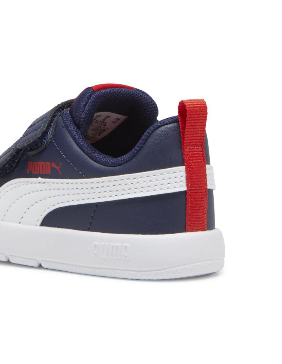 "tenis" "de piel" (si aplica) puma courtflex v3 "de" infantil unisex "para" casual