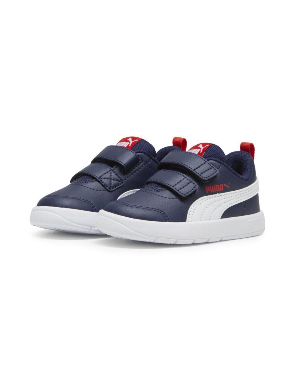 "tenis" "de piel" (si aplica) puma courtflex v3 "de" infantil unisex "para" casual