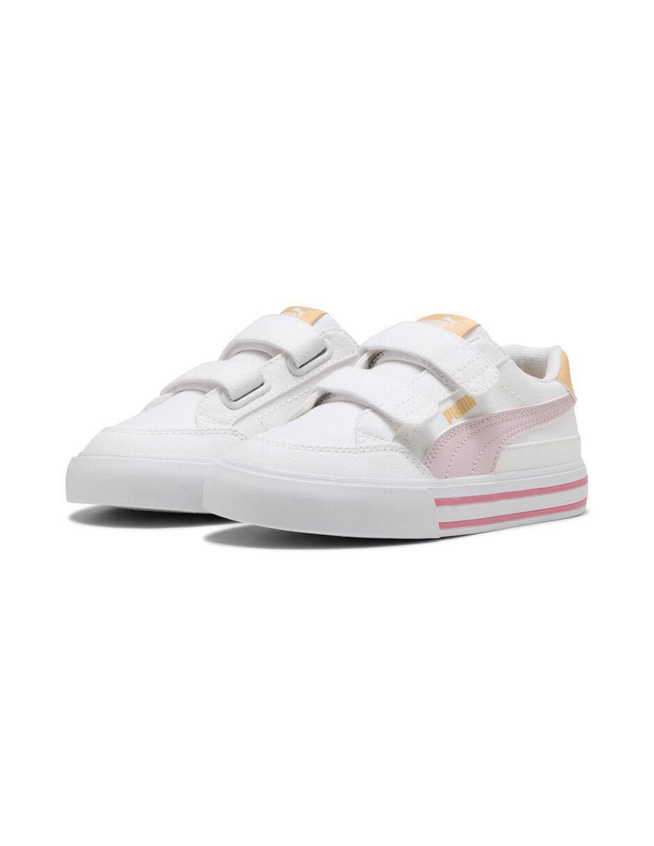 "tenis" "de piel" (si aplica) puma court classic vulc "de" infantil unisex "para" casual
