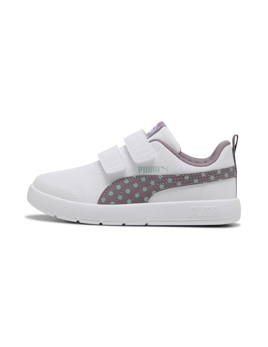 Tenis Courtflex V3 Dotty de niña 2