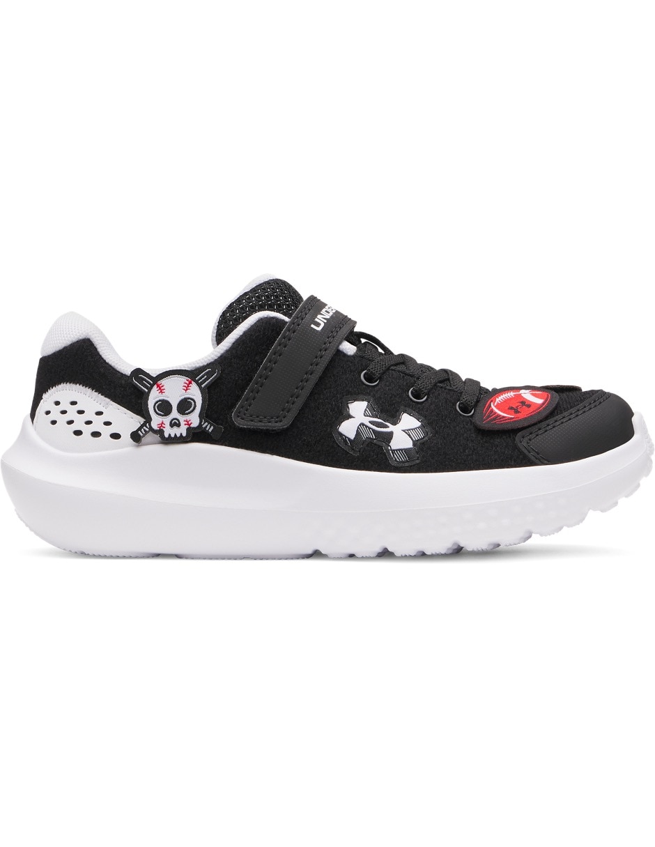 Tenis UA Surge 4 AC PatchesBLK para correr de niño 2