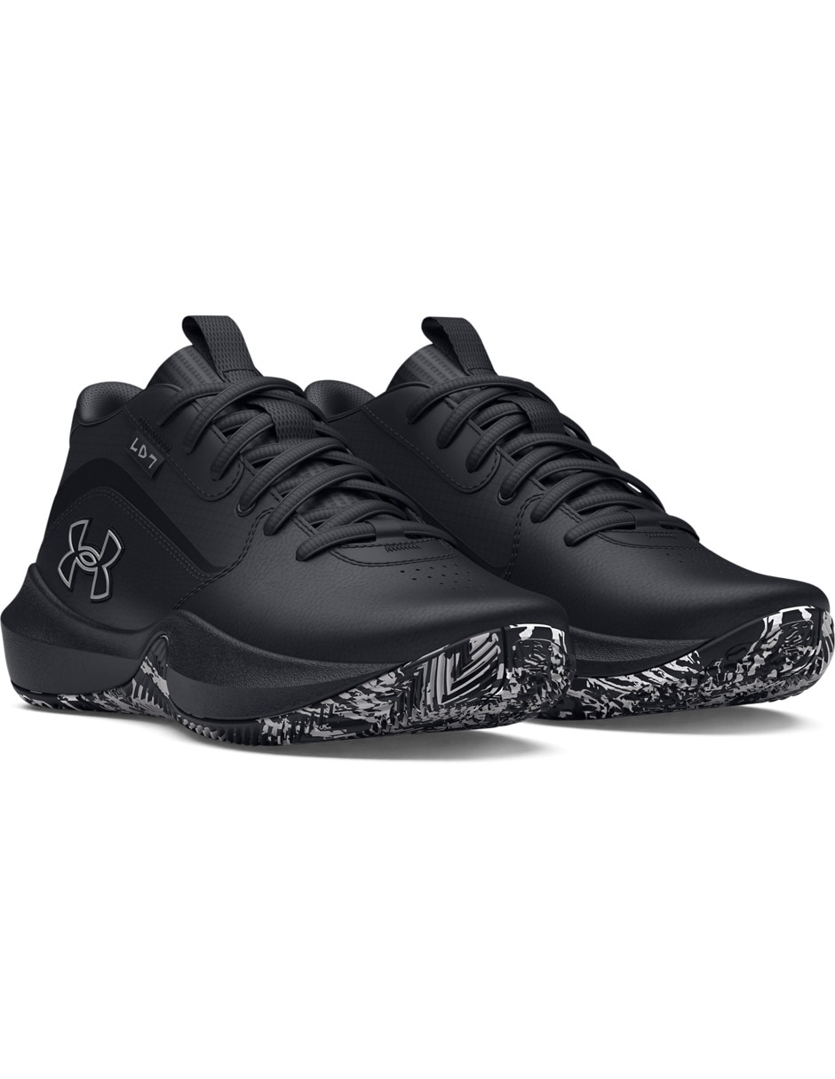 Tenis UA GS Lockdown 7BLK para Básquetbol unisex 3